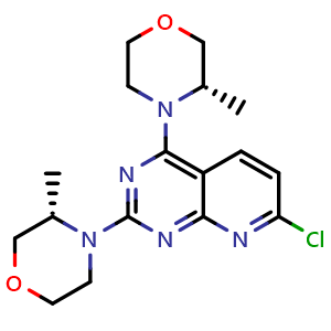 7-Chloro-4-((S)-3-methylmorpholin-4-yl)-2-((S)-3-methylmorpholin-4-yl)pyrido[2,3-d]pyrimidine