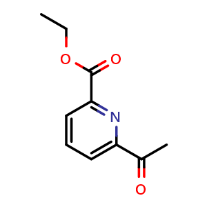Chemical structure of Ethyl 6-acetylpyridine-2-carboxylate , CAS 114578-70-0, AChemBlock W168921