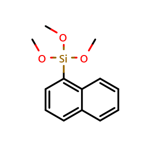 Chemical structure of 1-Naphthyltrimethoxysilane , CAS 18052-76-1, AChemBlock W168957