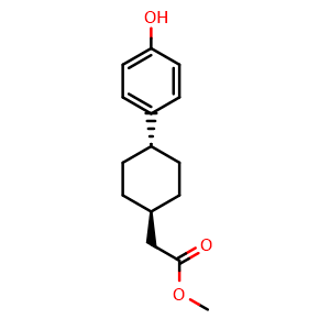 trans-Methyl 2-[4-(4-hydroxyphenyl)cyclohexyl]acetate