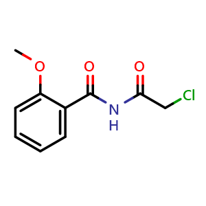 Chemical structure of N-(2-chloroacetyl)-2-methoxybenzamide , CAS 554423-67-5, AChemBlock W168994