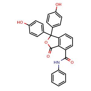 Chemical structure of Phenolphthalein anilide , CAS 6607-41-6, AChemBlock W169020