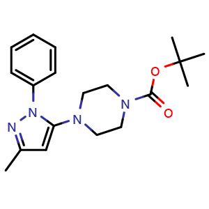 tert-Butyl 4-(3-methyl-1-phenyl-1H-pyrazol-5-yl)piperazine-1-carboxylate