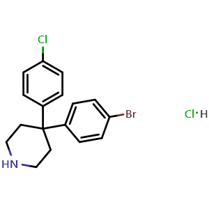 4-(4-Bromophenyl)-4-(4-chlorophenyl)piperidine hydrochloride