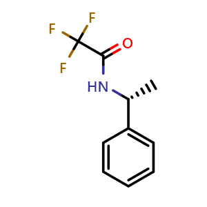 Chemical structure of (R)-1-Phenylethyltrifluoroacetamide , CAS 39995-50-1, AChemBlock W169082