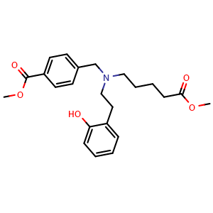 Methyl 4-(((2-hydroxyphenethyl)(5-methoxy-5-oxopentyl)amino)methyl)benzoate