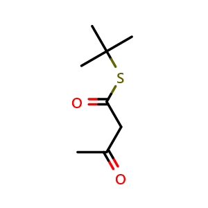 Chemical structure of S-tert-Butyl 3-oxothiobutyrate , CAS 15925-47-0, AChemBlock W169098