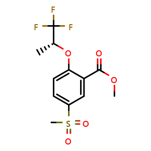 5-Methylsulfonyl-2-[((R)-2,2,2-trifluoro-1-methylethyl)oxy]benzoic acid methyl ester