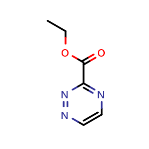 Chemical structure of Ethyl 1,2,4-triazine-3-carboxylate , CAS 6498-02-8, AChemBlock W169109