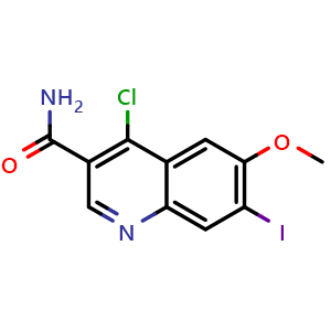 4-chloro-7-iodo-6-methoxyquinoline-3-carboxamide