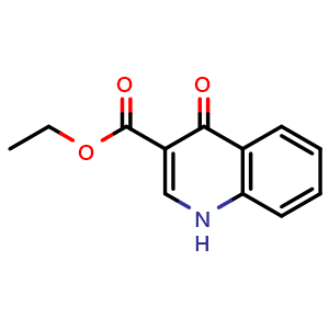 Chemical structure of ethyl 4-oxo-1H-quinoline-3-carboxylate , CAS 52980-28-6, AChemBlock W169230
