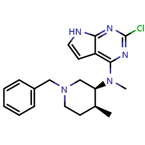 N-((3S,4S)-1-benzyl-4-methylpiperidin-3-yl)-2-chloro-N-methyl-7H-pyrrolo[2,3-d]pyrimidin-4-amine