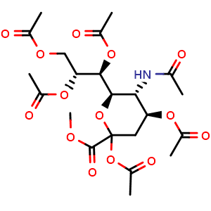 (1S,2R)-1-((2R,3R,4S)-3-acetamido-4,6-diacetoxy-6-(methoxycarbonyl)tetrahydro-2H-pyran-2-yl)propane-1,2,3-triyl triacetate