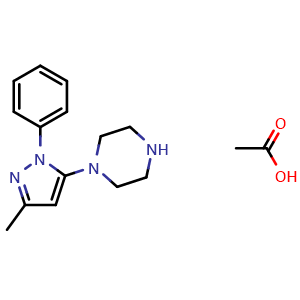 1-(3-Methyl-1-phenyl-1H-pyrazol-5-yl)piperazine acetate