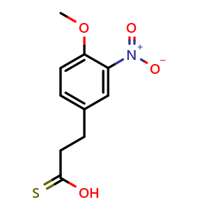 Chemical structure of 4-Methoxy-3-nitrobenzylthioacetic acid , CAS 22216-44-0, AChemBlock W169446