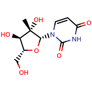 1-((2R,3S,4R,5R)-3,4-dihydroxy-5-(hydroxymethyl)-3-methyltetrahydrofuran-2-yl)pyrimidine-2,4(1H,3H)-dione