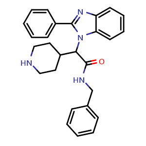 N-benzyl-2-(2-phenyl-1H-benzo[d]imidazol-1-yl)-2-(piperidin-4-yl)acetamide