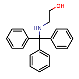 Chemical structure of N-Tritylethanolamine , CAS 24070-16-4, AChemBlock W169548