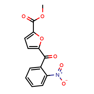 Chemical structure of Methyl 5-(2-nitrobenzoyl)furan-2-carboxylate , CAS 353504-65-1, AChemBlock W169555
