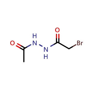 Chemical structure of N'-acetyl-2-bromoacetohydrazide , CAS 1342263-70-0, AChemBlock W169559