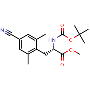 (S)-methyl 2-((tert-butoxycarbonyl)amino)-3-(4-cyano-2,6-dimethylphenyl)propanoate