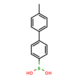 Chemical structure of [4-(4-Methylphenyl)phenyl]boronic acid , CAS 393870-04-7, AChemBlock W169710