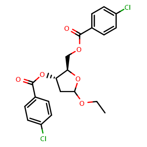 ((2R,3S)-3-((4-chlorobenzoyl)oxy)-5-ethoxytetrahydrofuran-2-yl)methyl 4-chlorobenzoate