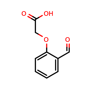 Chemical structure of 2-Formylphenoxyacetic acid , CAS 6280-80-4, AChemBlock W169725