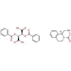 (S)-2,3,6,7-tetrahydro-1H-pyrazino[2,1-a]isoquinolin-4(11bH)-one (2S,3S)-2,3-bis(benzoyloxy)succinate