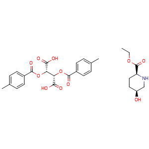 (2S,5S)-ethyl 5-hydroxypiperidine-2-carboxylate (2S,3S)-2,3-bis((4-methylbenzoyl)oxy)succinate