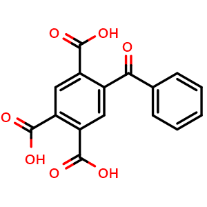 Chemical structure of 2,4,5-Tricarboxybenzophenone , CAS 135989-69-4, AChemBlock W169780