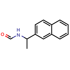 Chemical structure of N-[1-(2-Naphthalenyl)ethyl]formamide , CAS 273384-77-3, AChemBlock W169821