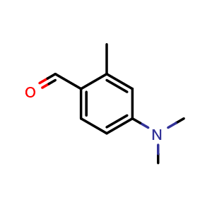 Chemical structure of 4-Dimethylamino-o-tolualdehyde , CAS 1199-59-3, AChemBlock W169834