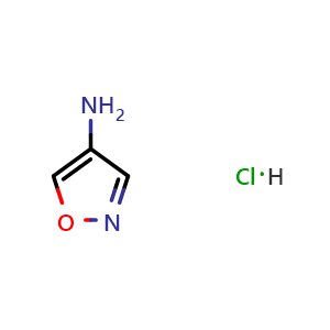 Chemical structure of 4-Aminoisoxazole hydrochloride , CAS 108511-98-4, AChemBlock W169842