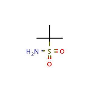 Chemical structure of tert-Butylsulfonamide , CAS 34813-49-5, AChemBlock W169843