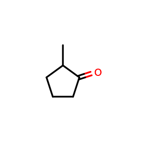 Chemical structure of 2-Methylcyclopentanone , CAS 1120-72-5, AChemBlock W169868