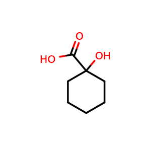 Chemical structure of 1-Hydroxycyclohexanecarboxylic acid , CAS 1123-28-0, AChemBlock W169870