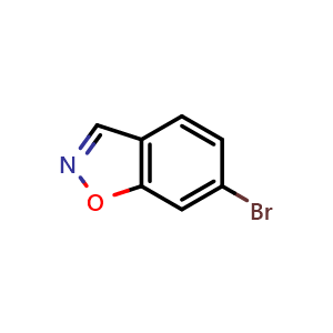 Chemical structure of 6-Bromo-1,2-benzisoxazole , CAS 1060802-88-1, AChemBlock W169878