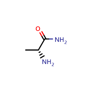 Chemical structure of (R)-2-aminopropanamide , CAS 35320-22-0, AChemBlock W169884