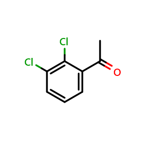 Chemical structure of 1-(2,3-Dichlorophenyl)ethanone , CAS 56041-57-7, AChemBlock W169912