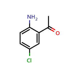 Chemical structure of 2'-Amino-5'-chloroacetophenone , CAS 1685-19-4, AChemBlock W169915