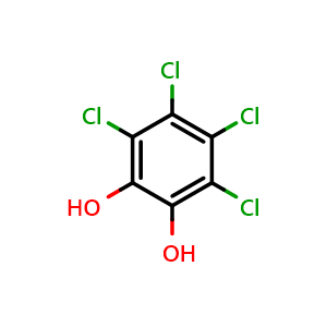 Chemical structure of Tetrachlorocatechol , CAS 1198-55-6, AChemBlock W169927