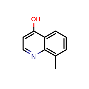 Chemical structure of 8-Methylquinolin-4-ol , CAS 23432-44-2, AChemBlock W169942