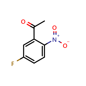 Chemical structure of 5'-Fluoro-2'-nitroacetophenone , CAS 2250-48-8, AChemBlock W169943