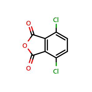 Chemical structure of 4,7-Dichloroisobenzofuran-1,3-dione , CAS 4466-59-5, AChemBlock W169971