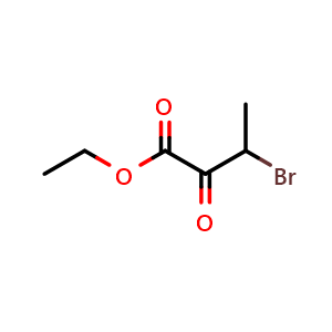 Chemical structure of 3-Bromo-2-oxo-butyric acid ethyl ester , CAS 57332-84-0, AChemBlock W169978