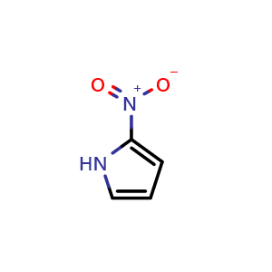 Chemical structure of 2-Nitro-1H-pyrrole , CAS 5919-26-6, AChemBlock W169988