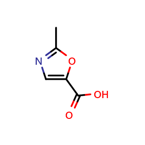Chemical structure of 2-Methyloxazole-5-carboxylic acid , CAS 1216012-87-1, AChemBlock W169992