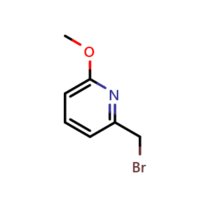Chemical structure of 2-(Bromomethyl)-6-methoxypyridine , CAS 156094-63-2, AChemBlock W169996