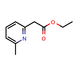 Chemical structure of Ethyl 2-(6-methylpyridin-2-yl)acetate , CAS 5552-83-0, AChemBlock W170001